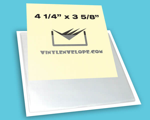 4 1/2" X 4" Adhesive pouch