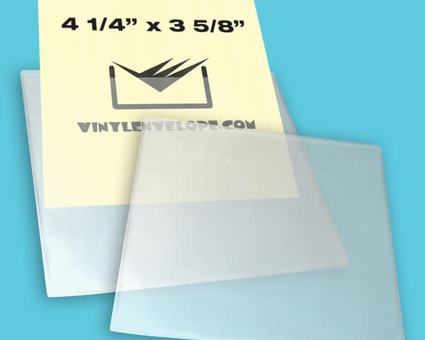 4 1/2" x 4" clear pouch