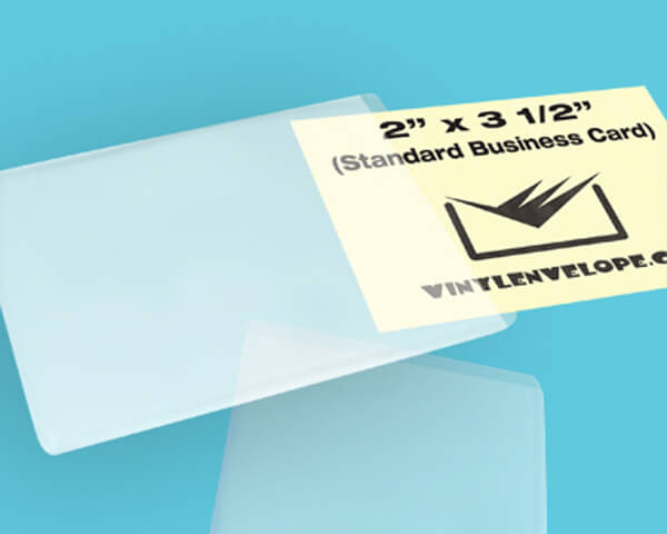 2 1/4" x 3 3/4" clear pouch