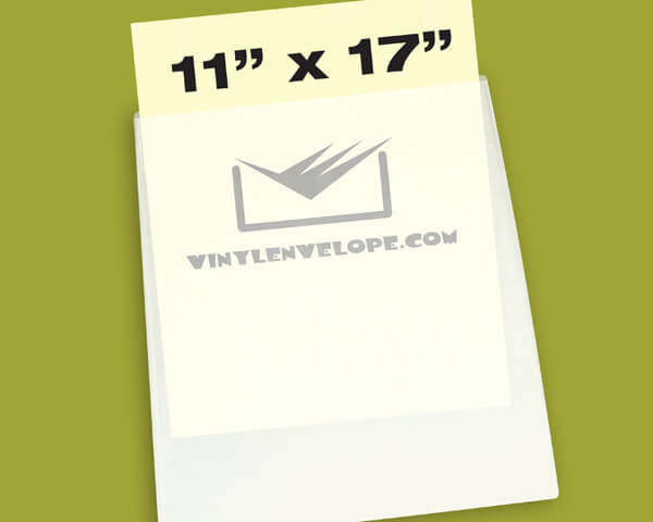 11 1/4'' x 17 1/4'' Adhesive pouch