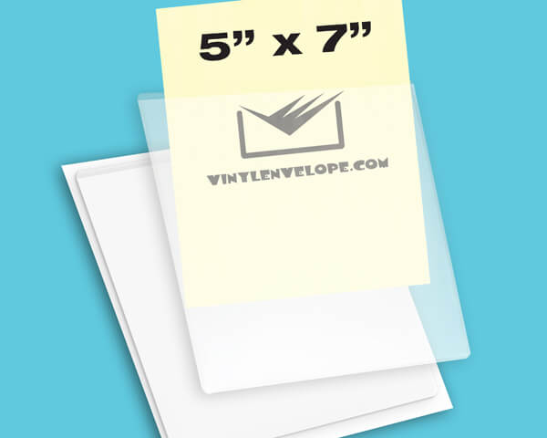 5 1/4" X 7 1/4" Adhesive pouch
