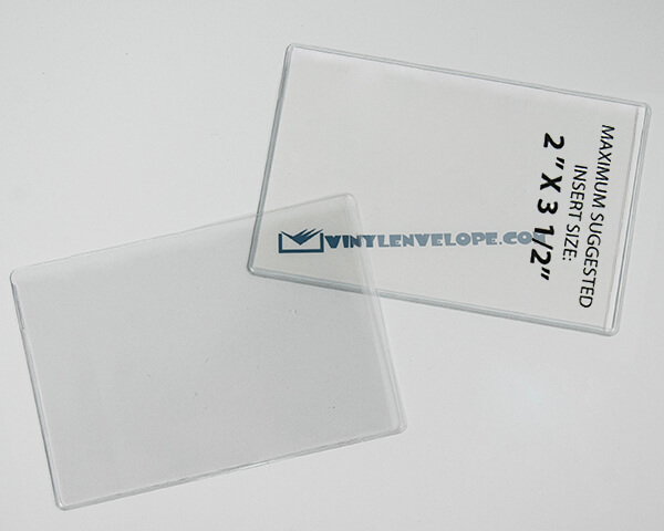 2" x 3 1/2" Clear Vinyl card sleeve