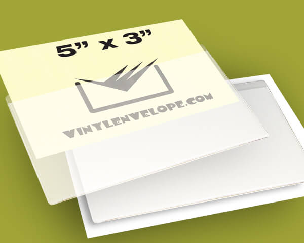 5 1/4" X 3 3/8" Adhesive pouch