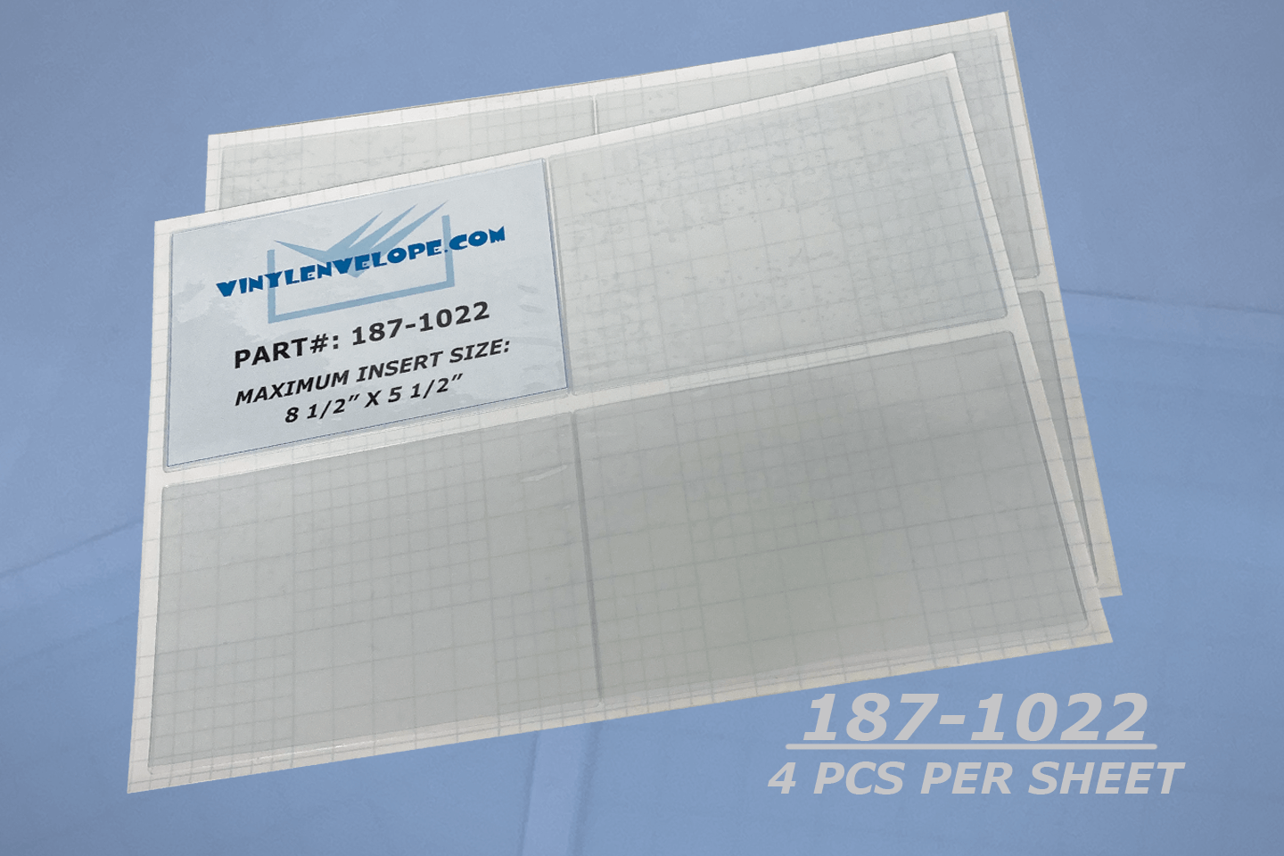 8 1/2" x 5 1/2" Removable Adhesive Pouch