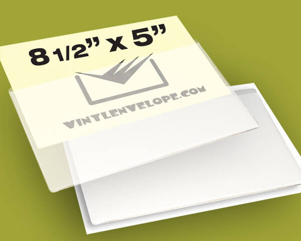9" x 5 1/4'' Adhesive pouch