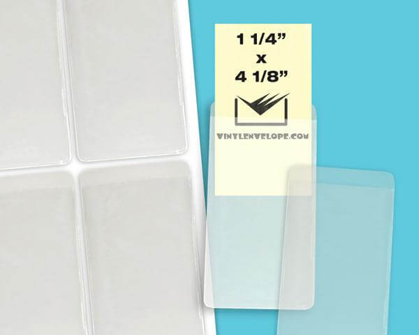 1 1/2" X 4 1/2" Adhesive label holder