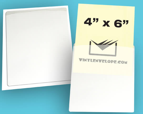 4 1/4" X 6 1/4" Adhesive pouch