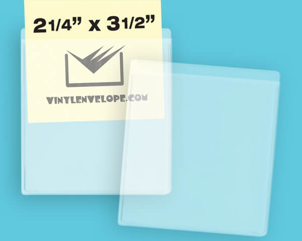 2 1/2" x 4" clear pouch