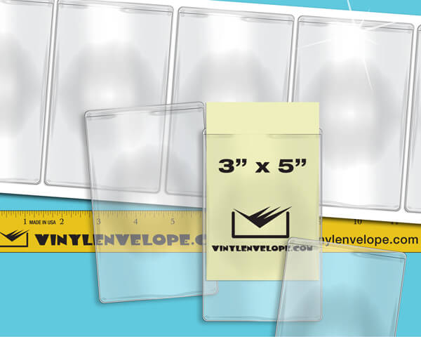 3 1/4" X 5 1/4" Adhesive pouch