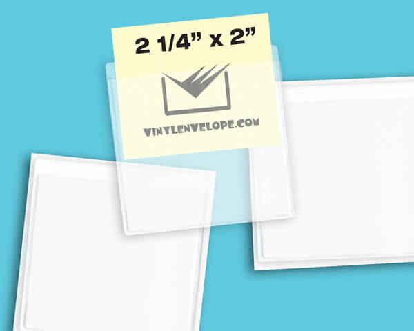 2 1/2" X 2 1/2" Adhesive pouch