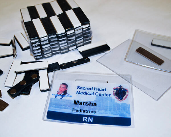 1 3/4'' x 1/2'' Rare Earth Magnetic Badge Attachment