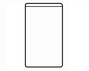 3 1/4" X 5 1/4" clear pouch