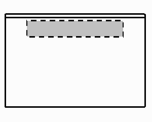 11 1/2" X 9" clear pouch w/ 1 magnet