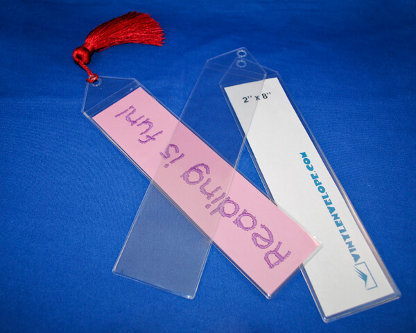 2" x 8" Bookmark or Photo Strip Sleeve