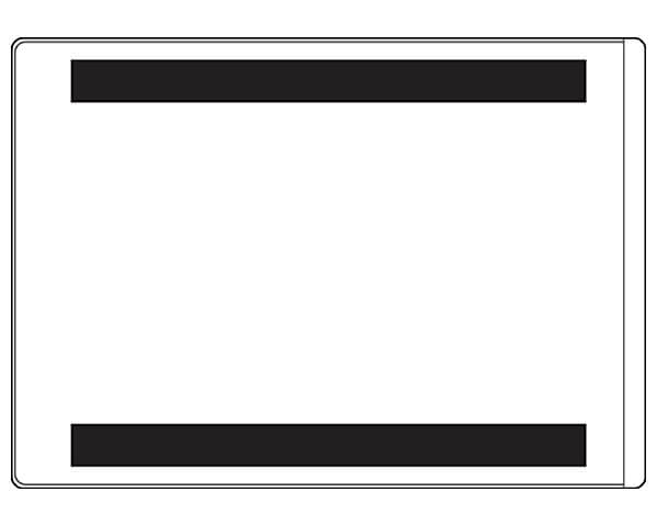 5 1/4" X 7 3/8" clear pouch w/ 2 magnets