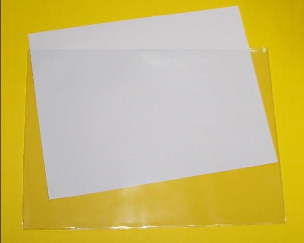 11 1/2" x 9" clear pouch