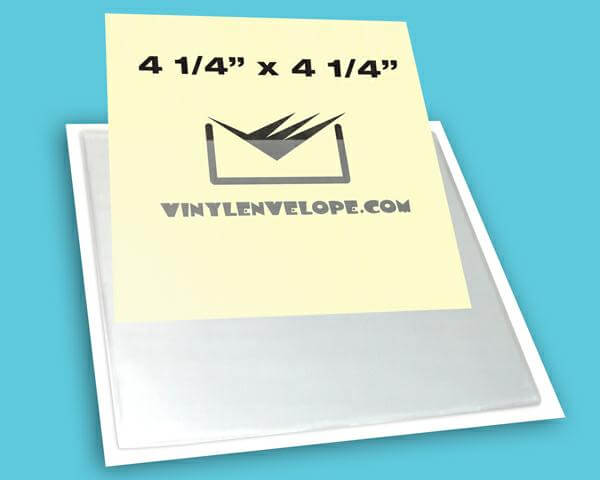 4 1/2" X 4 3/4" Adhesive pouch