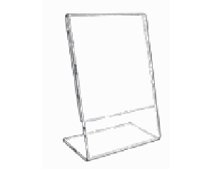4" x 6" Slanted sign holder