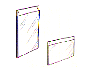 8 1/2" x 11" Wall mount sign holder - PORTRAIT