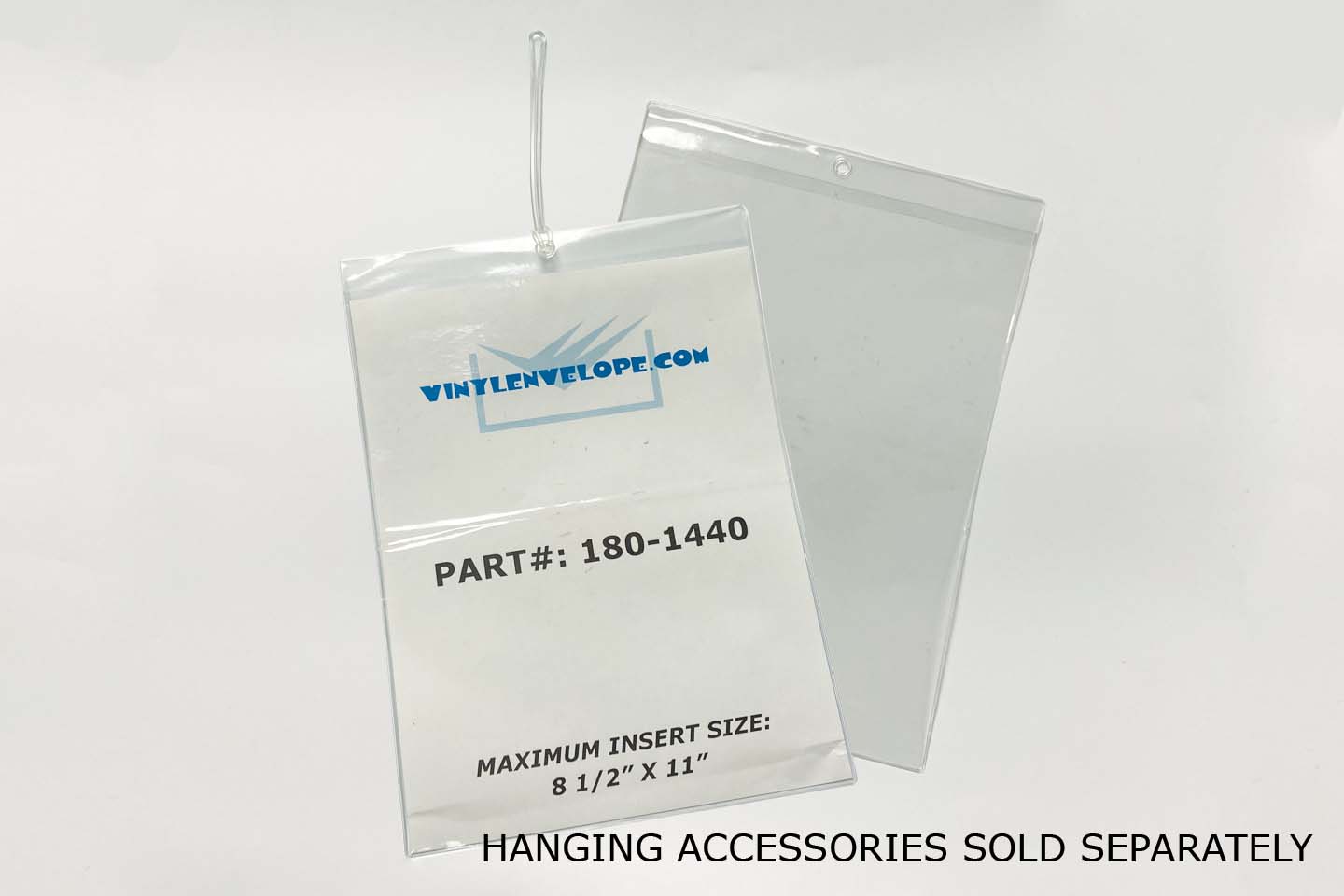 8 1/2" x 11" Clear Hanging Vinyl Tag Holder