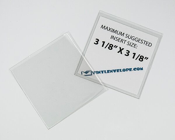 3 3/8" X 3 1/2" Clear Vinyl Envelope