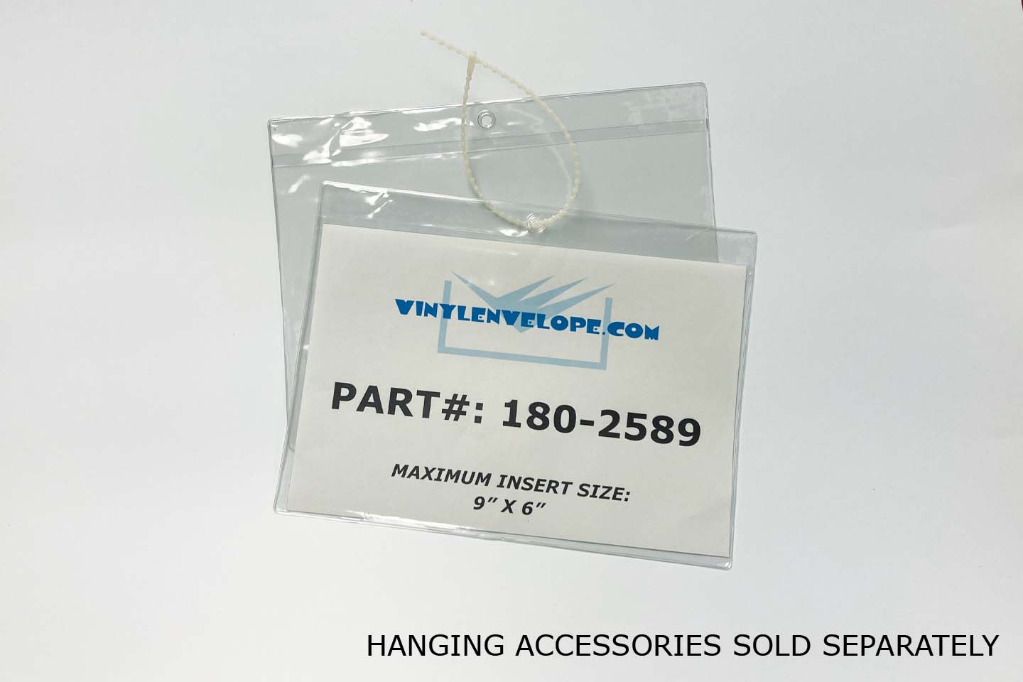 Details about   17 Pack New Crystal Clear Vinyl Tag Holder Protector Pouch w/ Hang Hole 6" x 9" 
