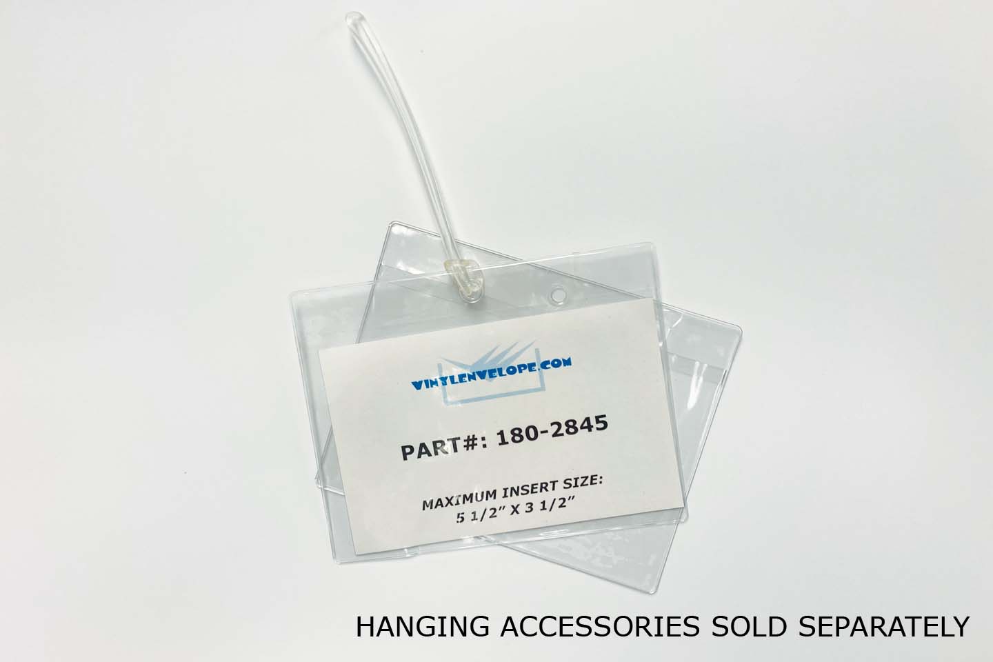 6" x 4 5/8" Clear Vinyl Pouch w/ Hang Hole