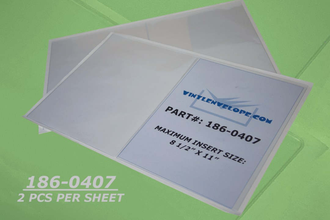 9" x 11 1/2" press-on adhesive pouch