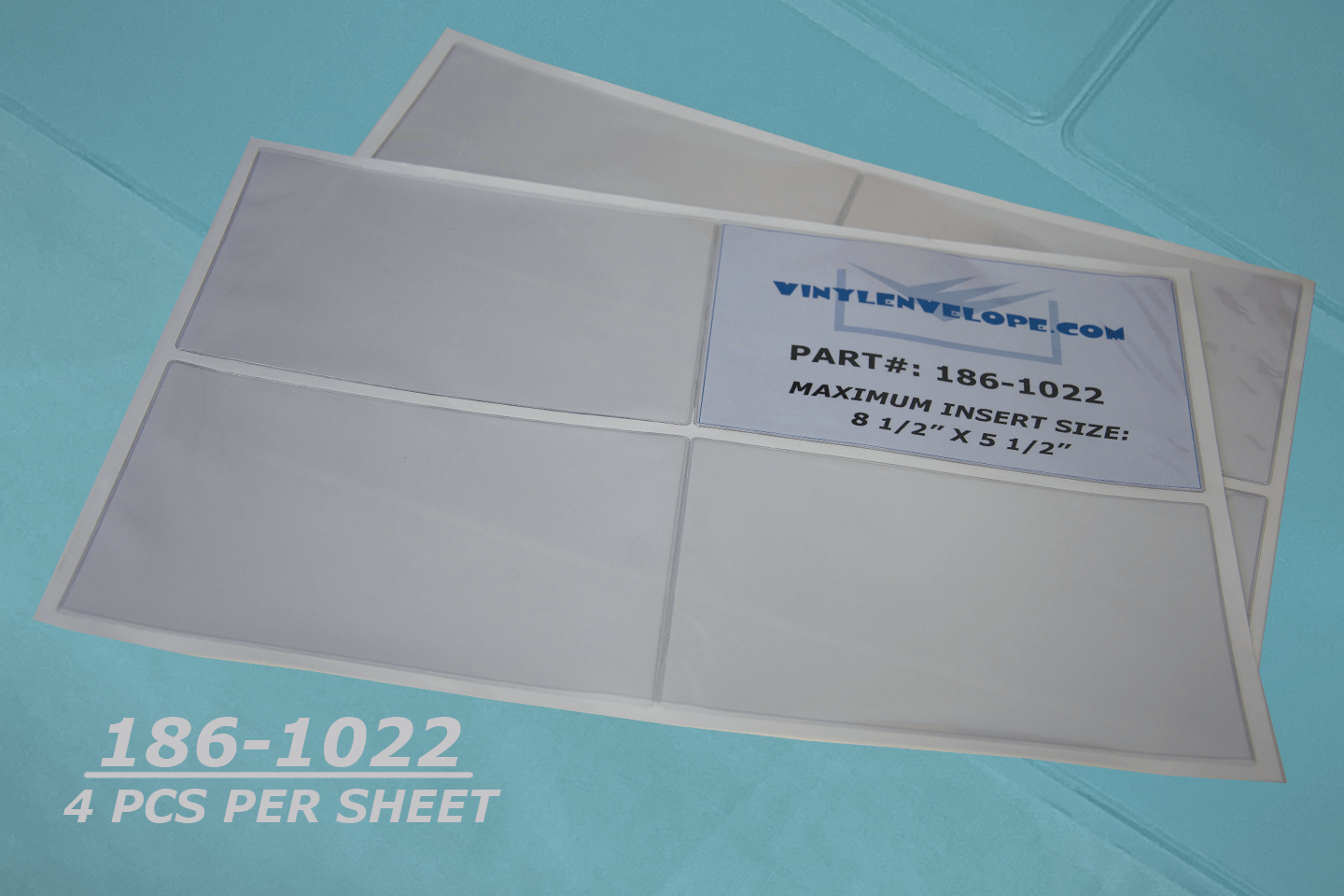 8 3/4" x 5 3/4" press-on vinyl envelope