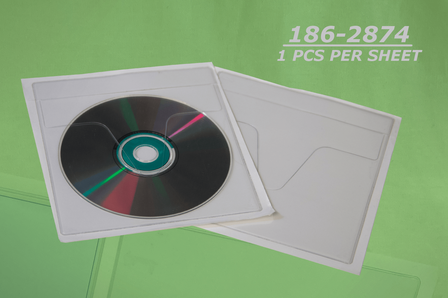 5 3/8" x 5 7/8" Tamper Evident Adhesive CD Pouch