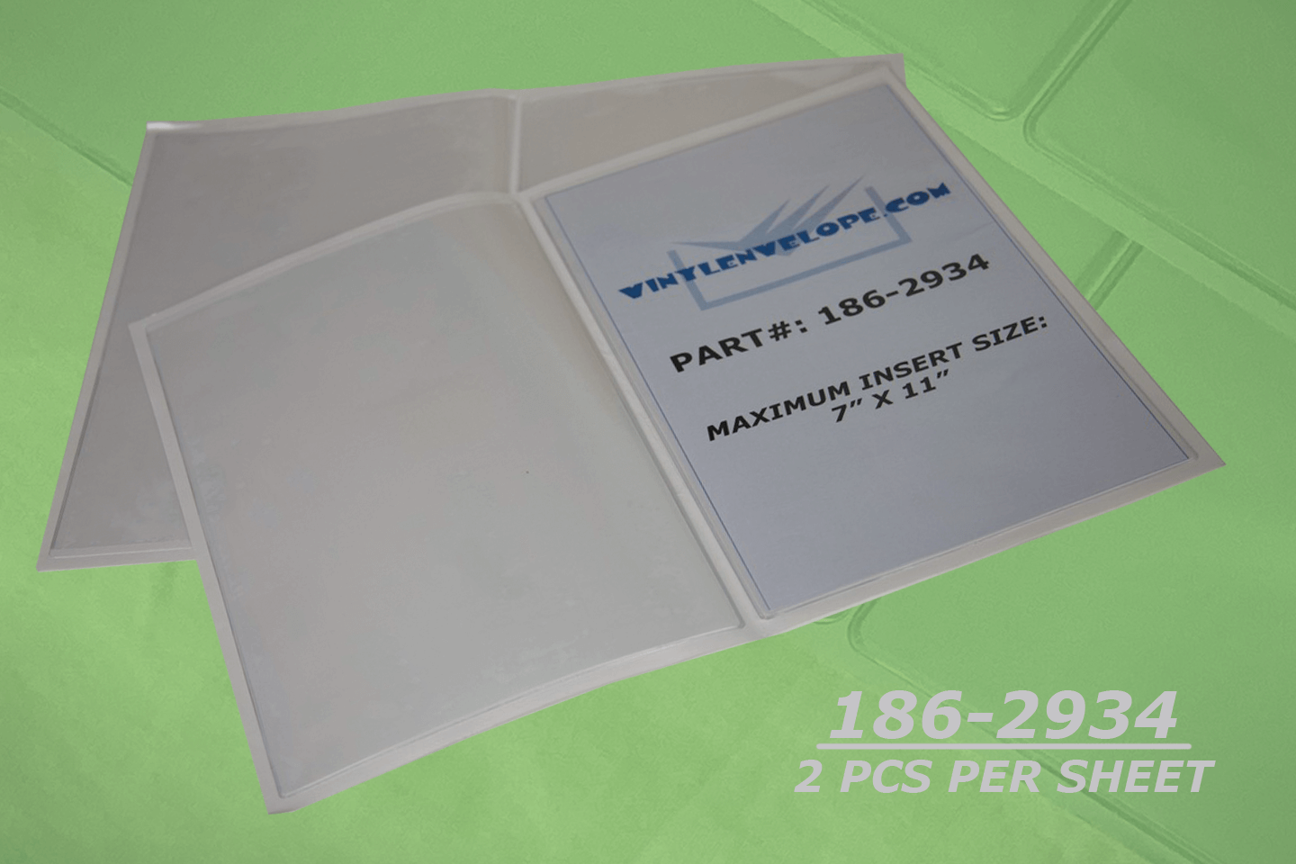 7 3/8" x 11 3/8" Adhesive pouch