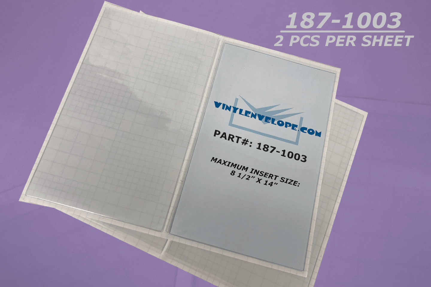 8 3/4 X 14 3/8 Removable Adhesive Pouch