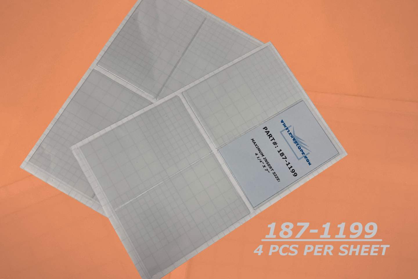 4 1/2" X 7 3/8" Removable Adhesive Pouch